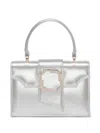 Malone Souliers Audrey Leather Mini Bag In Silver