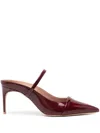 Malone Souliers Aurora 70mm Leather Mules In Bordeaux