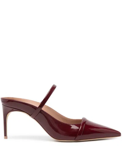 Malone Souliers Aurora 70mm Leather Mules In Bordeaux