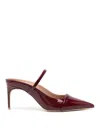 Malone Souliers Aurora 70mm Leather Mules In Red