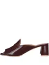 Malone Souliers Bellamy Square Toe Sandal In Burgundy