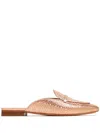 Malone Souliers Berto Leather Mules In Gold