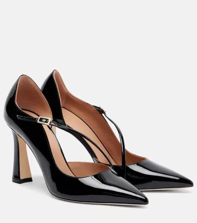 Malone Souliers Bettina 90 Patent Leather Pumps In Black