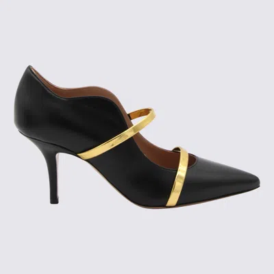Malone Souliers Black And Gold Leather Maureen Pumps