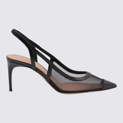 Malone Souliers Black Leather Aubrey 70 Pumps