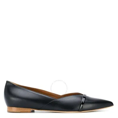 MALONE SOULIERS MALONE SOULIERS BLACK LEATHER COLETTE POINTED-TOE FLATS