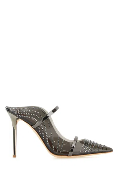 MALONE SOULIERS BLACK POINTED TOE HEELS