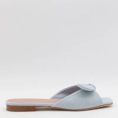 Malone Souliers Blue Flats In Icy Blue