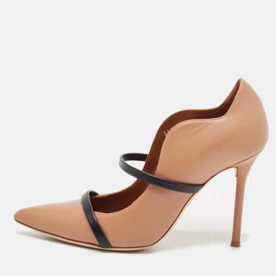 Pre-owned Malone Souliers Brown/black Leather Maureen Pumps Size 37.5