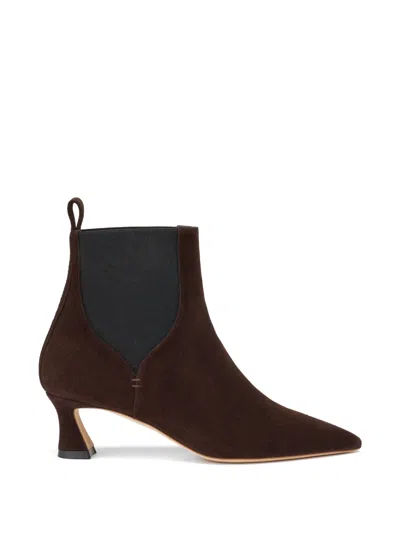 Malone Souliers Carolyn Suede Ankle Boots In Brown