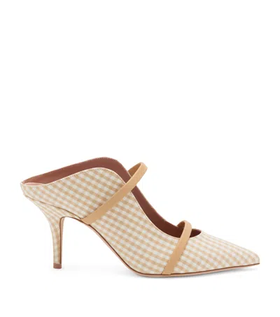 Malone Souliers Cotton Gingham Maureen Mules 70