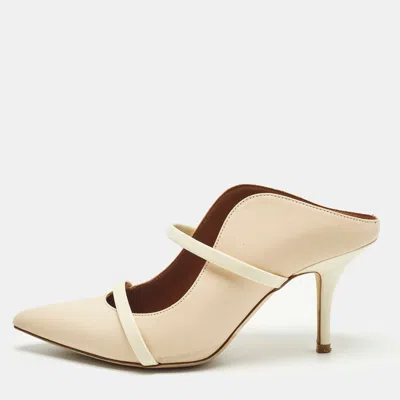 Malone Souliers Cream Leather Maureen Mules In Neutral