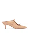 Malone Souliers Croc-embossed Leather Maureen Heeled Mules 45 In Neutral