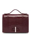 Malone Souliers Croc-embossed Leather May Small Top-handle Bag