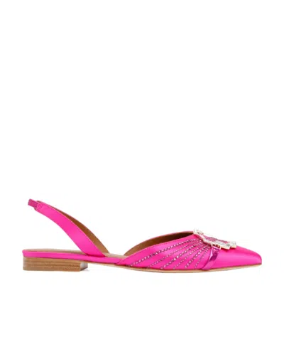 Malone Souliers Crystal-embellished Ballerina Shoes In Pink