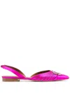 Malone Souliers Crystal-embellished Ballerina Shoes In Rosa