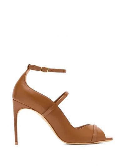 Malone Souliers Cynthia Leather Sandals In Brown