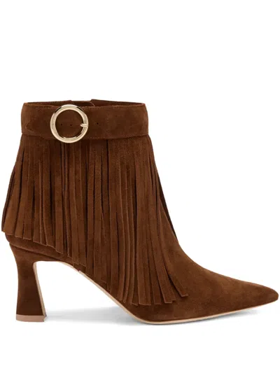 Malone Souliers Donni Fringe-embellishment Boots In Brown