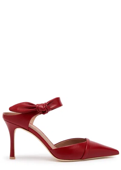 Malone Souliers Eartha 80 Leather Mules In Dark Red