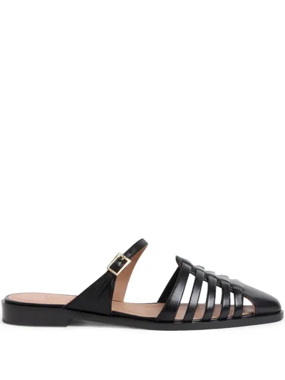 Malone Souliers Eleonora Mules In Black