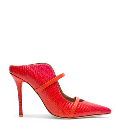 Malone Souliers Embossed Leather Maureen Heeled Sandals 100 In Multi