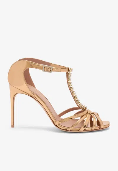 Malone Souliers Erika 90 Crystal-embellished Leather Sandals