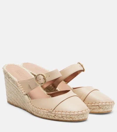 Malone Souliers Farah Leather Espadrille Wedges In Multi