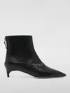 Malone Souliers Franca Leather Chain Ankle Booties In Schwarz