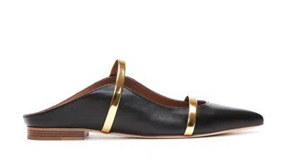 Malone Souliers Flat Shoes In Black