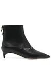 Malone Souliers Franca Leather Chain Ankle Booties