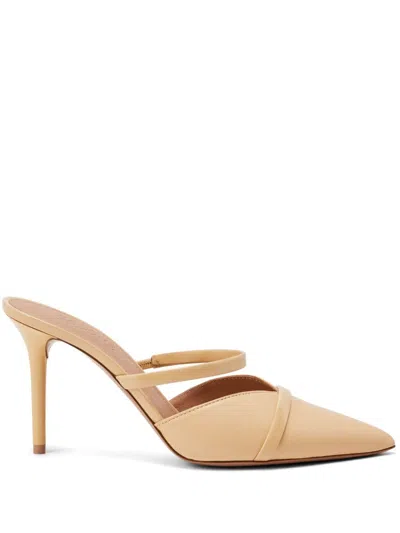 Malone Souliers Frankie 85mm Leather Mules In Neutrals