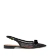 Malone Souliers Glittered Jama Slingback Flats In Multi