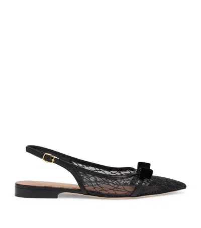 MALONE SOULIERS GLITTERED JAMA SLINGBACK FLATS