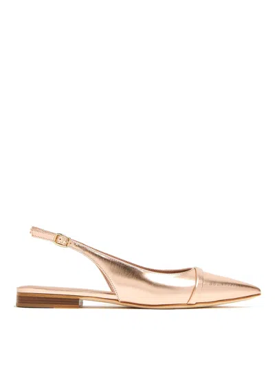 Malone Souliers Jama Slingback Ballerinas In Rose Gold Rose Gold