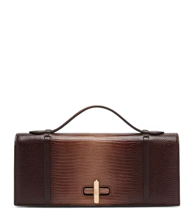 Malone Souliers Gradient Leather May Clutch Bag In Brown