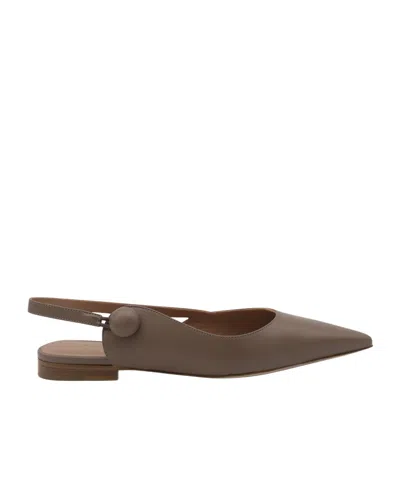 Malone Souliers Half-heeled Flat Sandals In Brown