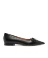 Malone Souliers Hedy Pointed Ballet Flats In Nappa Leather In Black