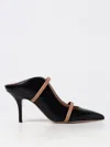 Malone Souliers Maureen 70 Pointed Mules In Nappa Leather In Black