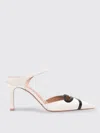 Malone Souliers Pointed Toe Stiletto Mules In Milk