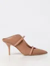 Malone Souliers Nappa Leather Strappy Mules With Pointed Toe In Pink