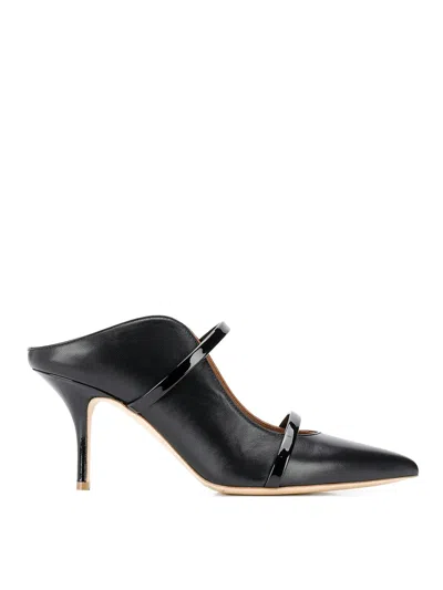 Malone Souliers High Heeled Shoes With Open Back In Black