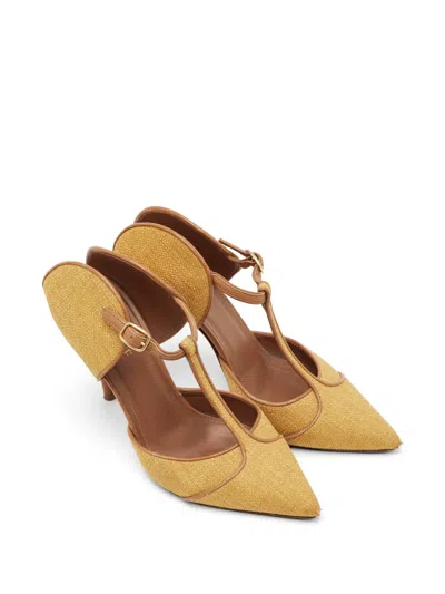 Pre-owned Malone Souliers Imogen Pointed-toe Pumps In Brown