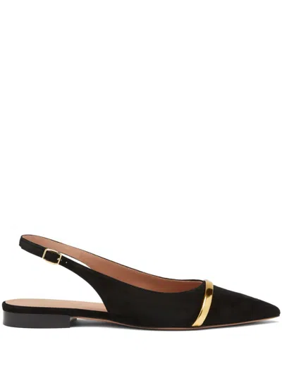 Malone Souliers Jama Ballerina Shoes In Black
