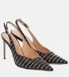 Malone Souliers 90mm Crystal-embellished Slingback Pumps In Black