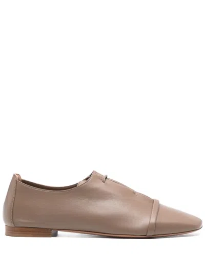 Malone Souliers Jean Square-toe Flat Loafers In Taupe
