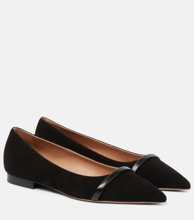 Malone Souliers Jhene Leather Ballet Flats In Black