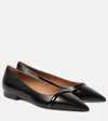 MALONE SOULIERS JHENE LEATHER BALLET FLATS