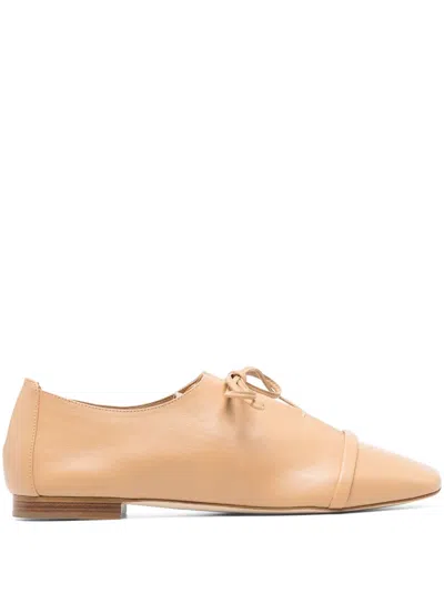 Malone Souliers June Leather Loafers In Nude