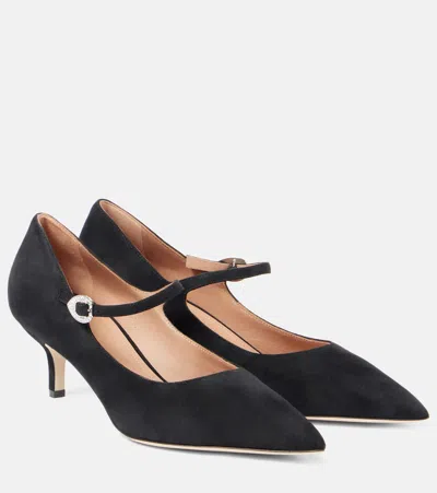 Malone Souliers Verzierte Pumps Kate 45 Aus Veloursleder In Schwarz