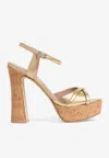 Malone Souliers Keaton 125 Leather Platform Sandals